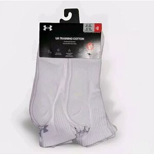 BRAND NEW Under Armour training cotton Quarter Socks WHITE